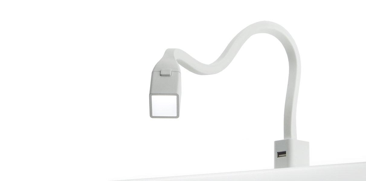 Leselampe Cubical-Light im 2er Set mit USB-Slot