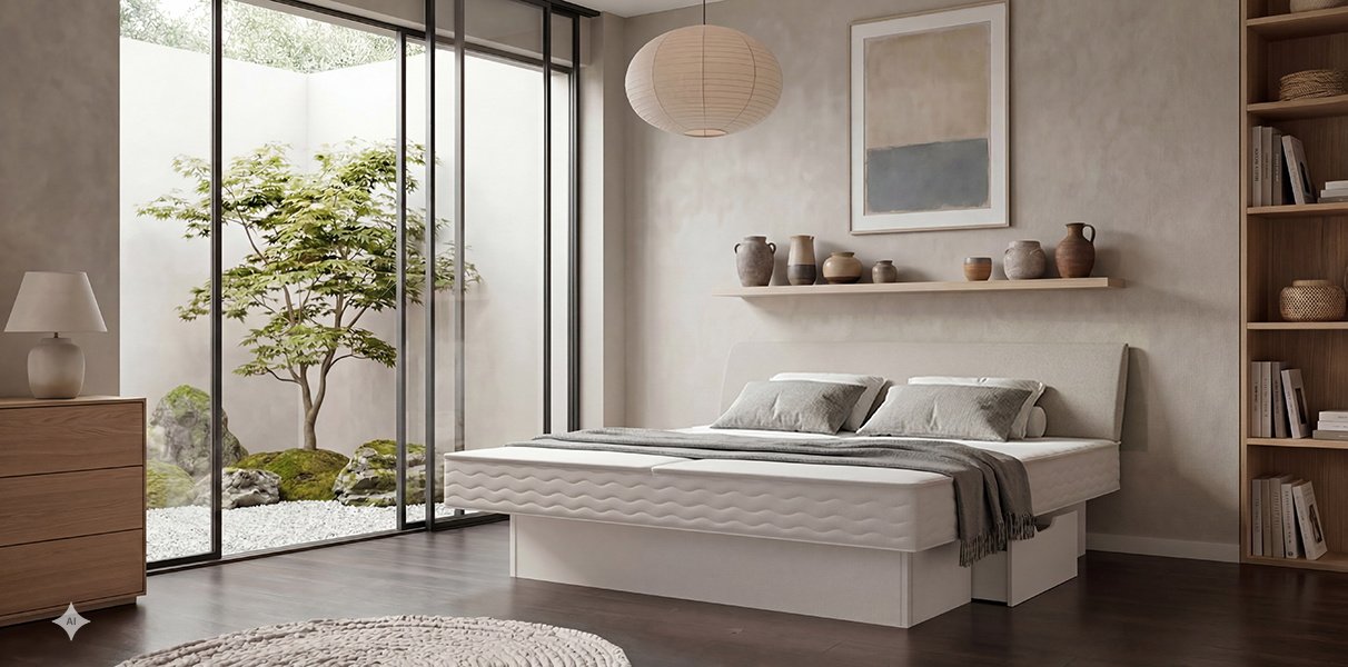 Classic oder Split-Wasserbett mit Schubladen und Leon-Kopfteil Abbildung 1