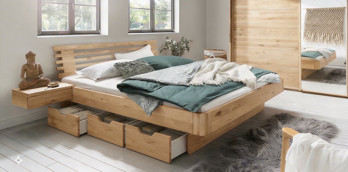 Cleveland Wasserbett mit Schubladen Abbildung 1