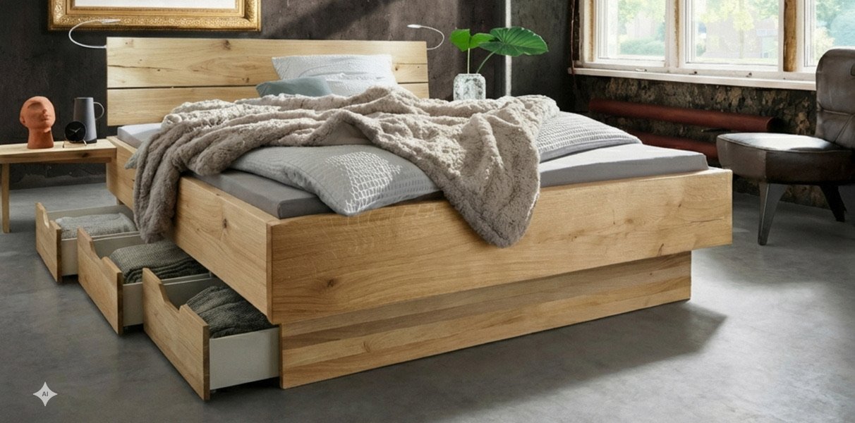 New York Wasserbett mit Schubladen Abbildung 1
