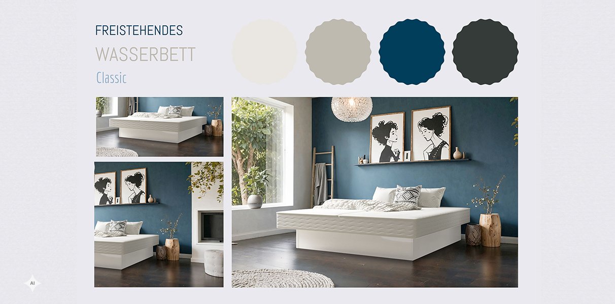 Dual Wasserbett Modell Classic Softside Abbildung 2