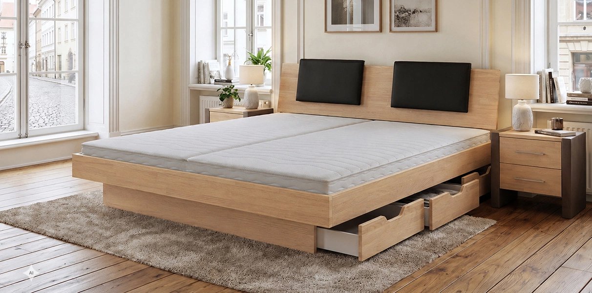 Wasserbett Winnora Buche Abbildung 1