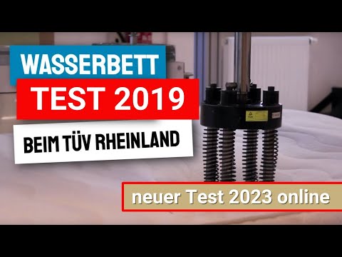 Wasserbett Test beim TUÌV Rheinland