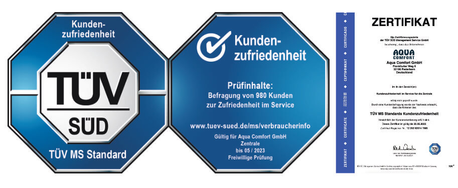 Kundenzufriedenheit Aqua Comfort